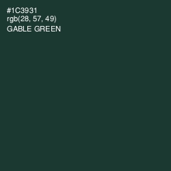 #1C3931 - Gable Green Color Image